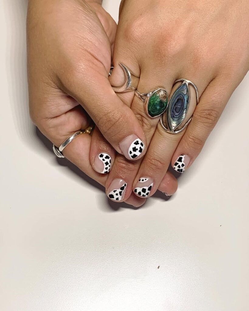 French Tips with Negative Space