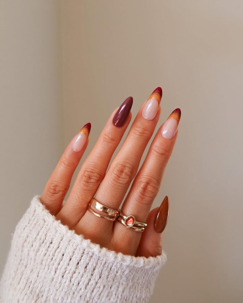 Pumpkin Spice Nails