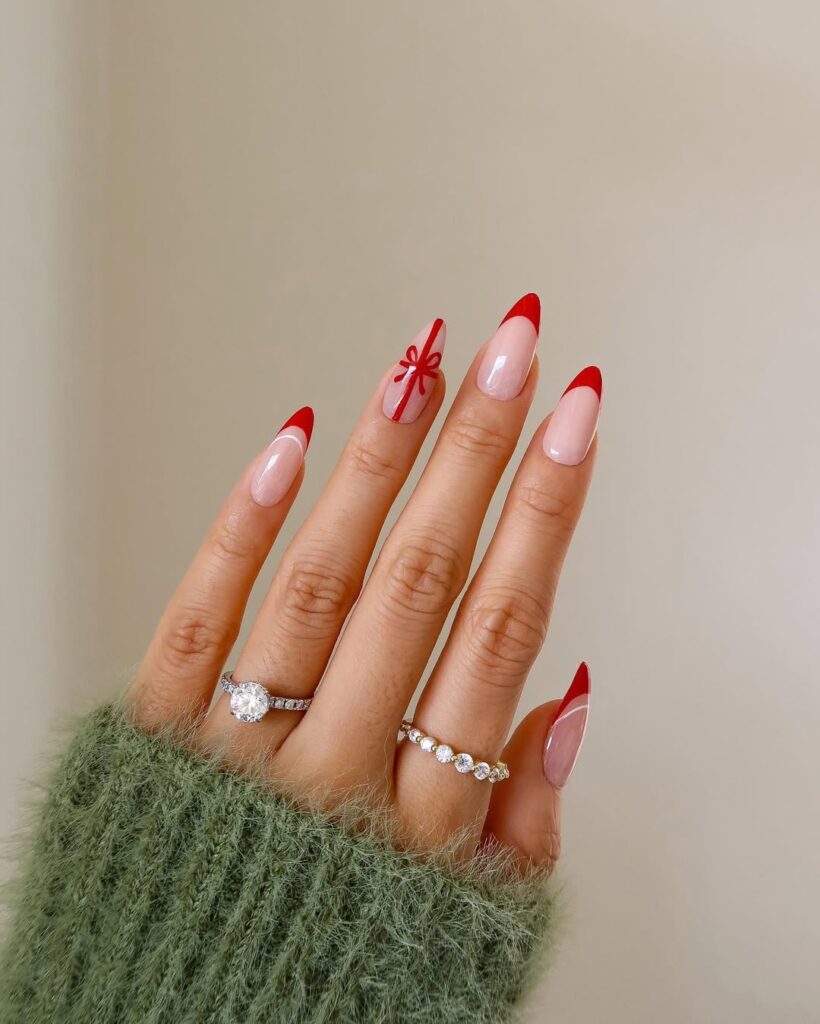 Minimalist Christmas Nails