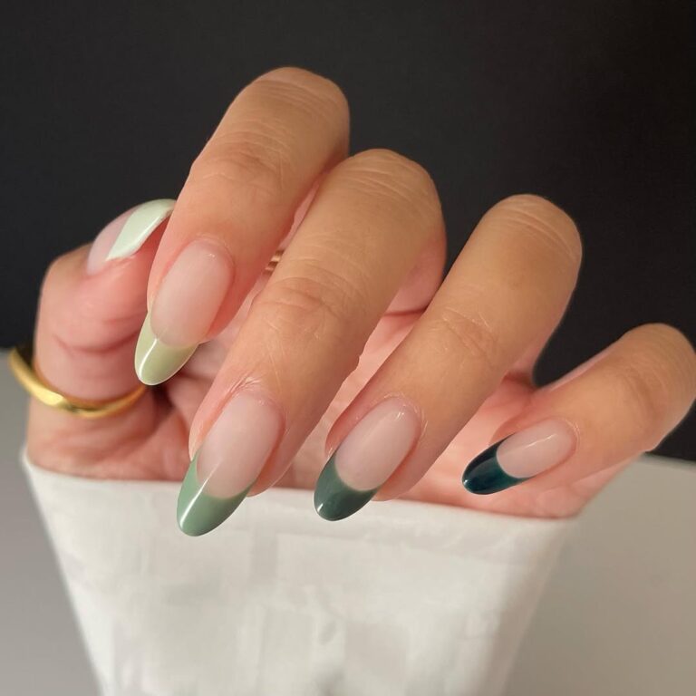 french tip acrylic nails