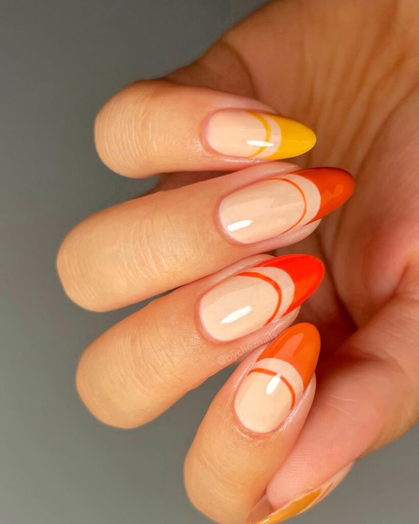 Fall French Tips