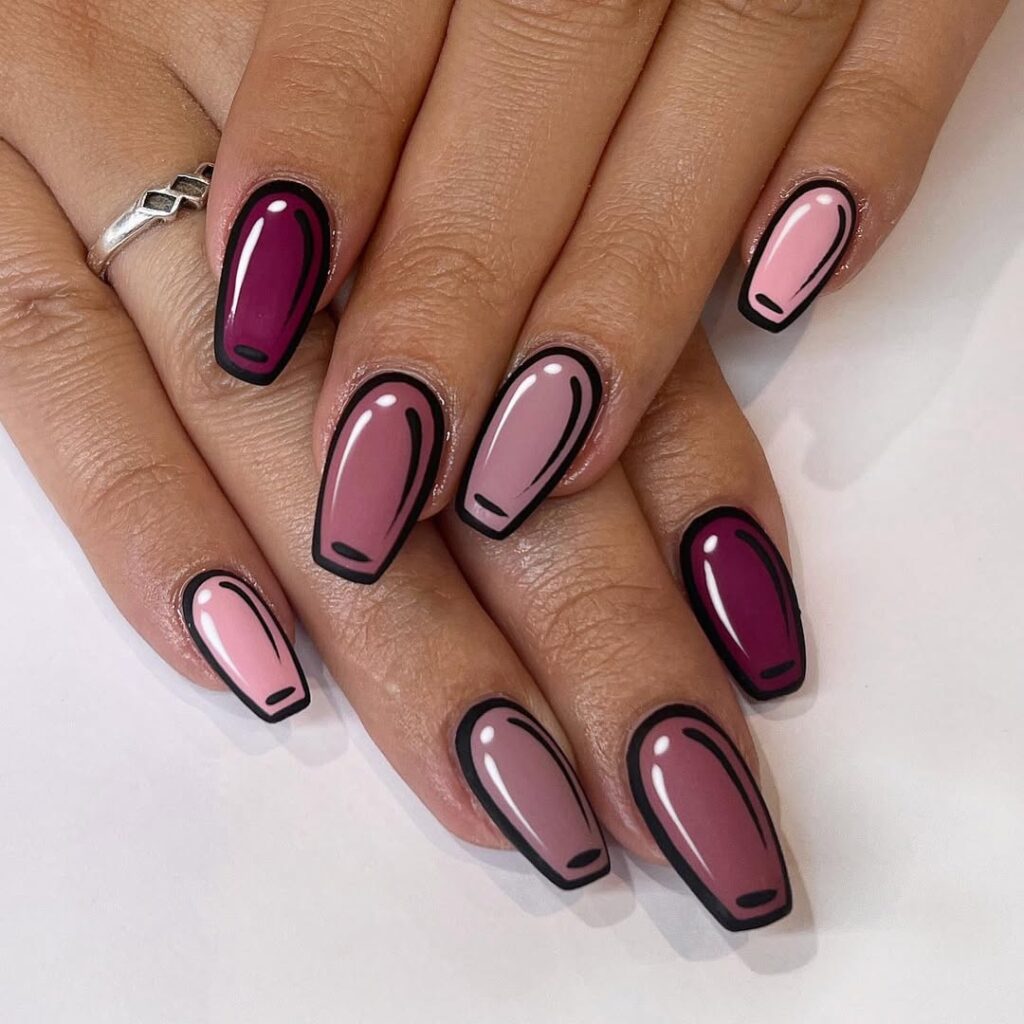 Comic Book Pop Art Nails