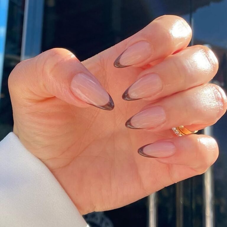 brown nails