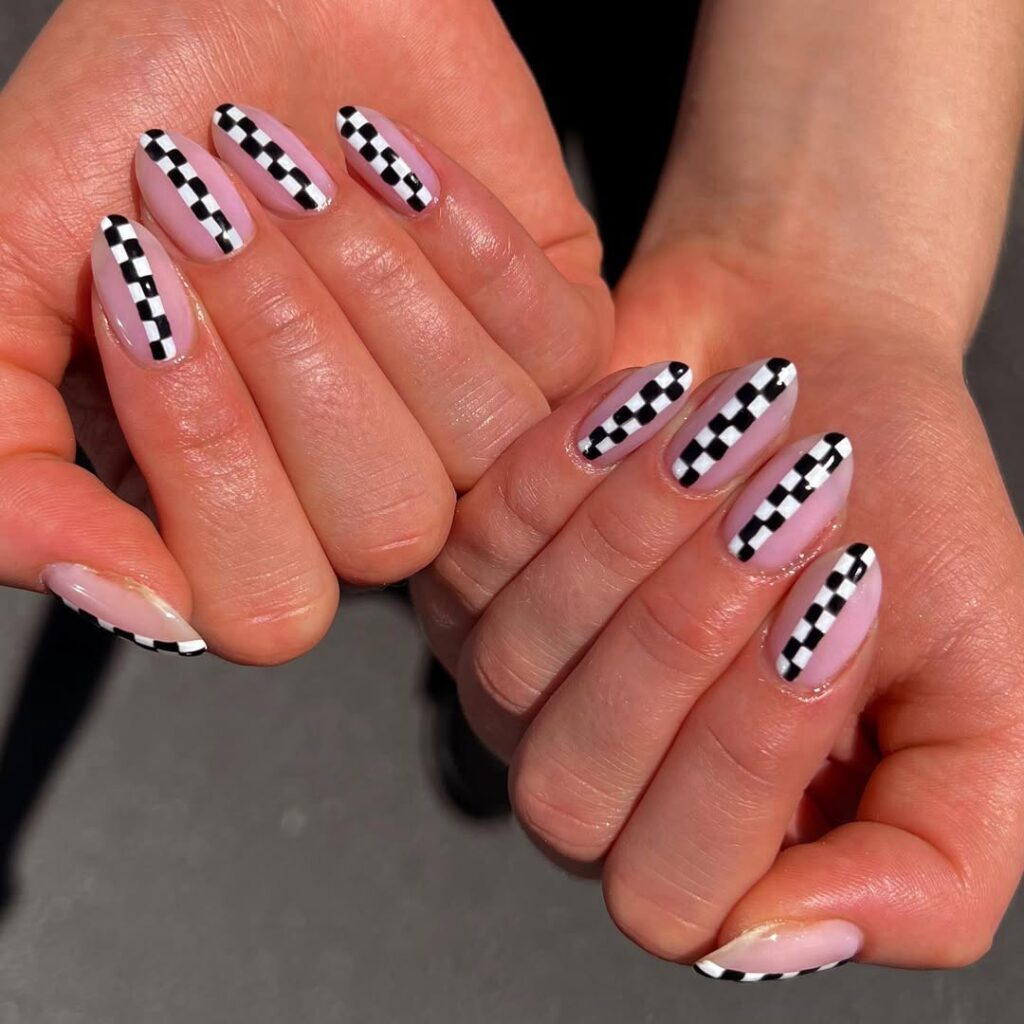 Checkerboard Nails