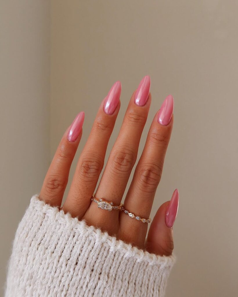 Chrome Minimalist Nails