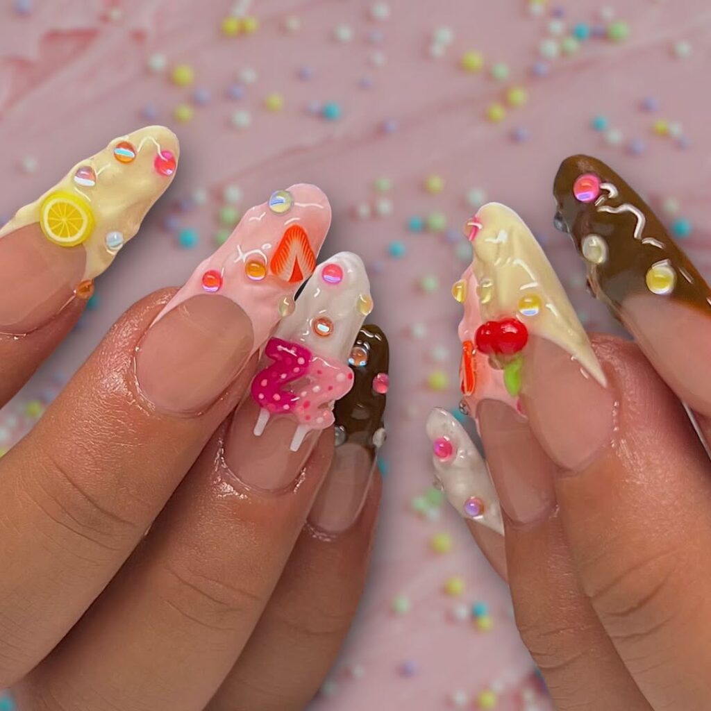 Birthday Cake Nails