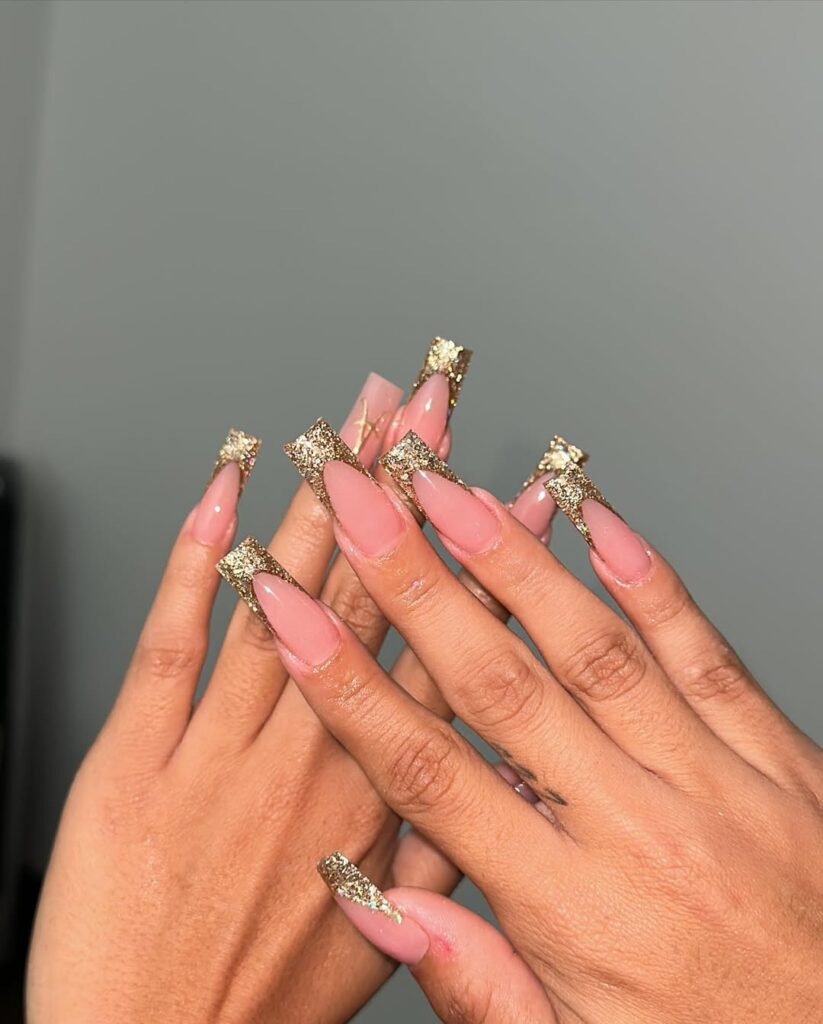 Glitter French Tips