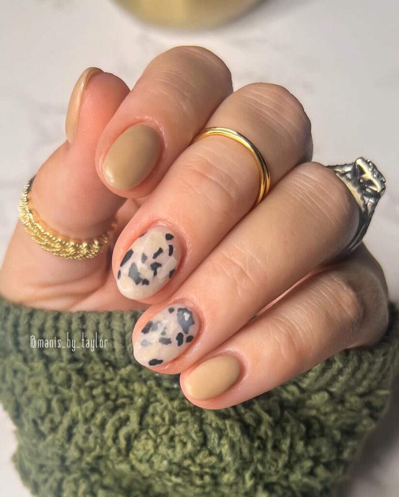Neutral Nails with Matte Top Coat