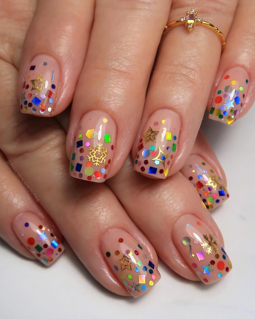 Confetti Nails