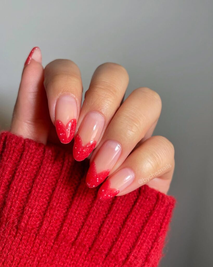 Red with Heart Designs