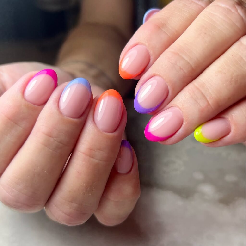 Colored French Tips