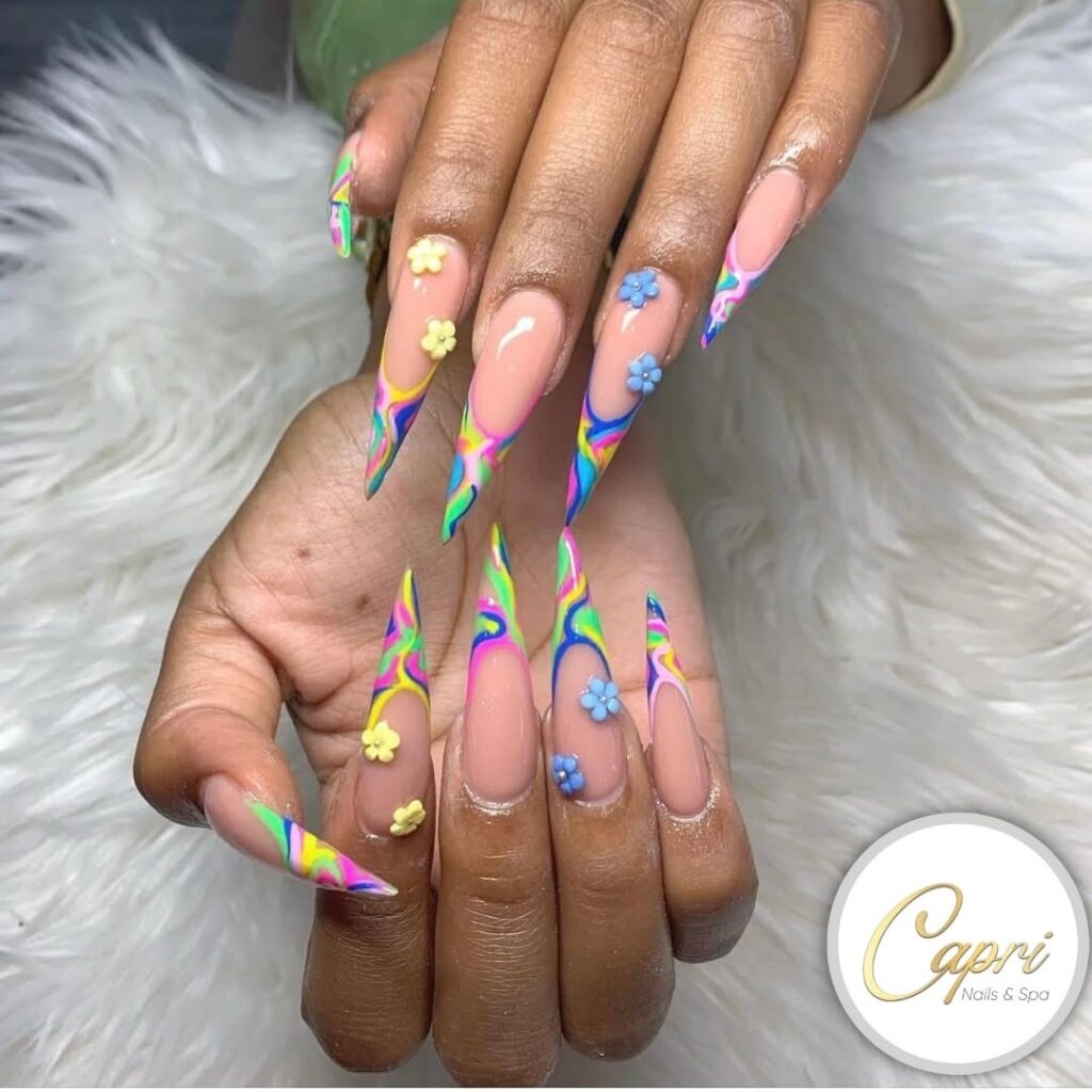 Almond Nails with Stiletto Fusion