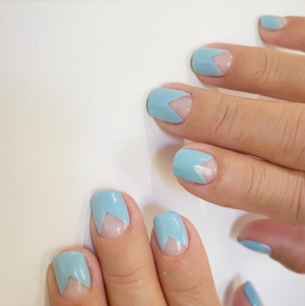 Geometric French Tips