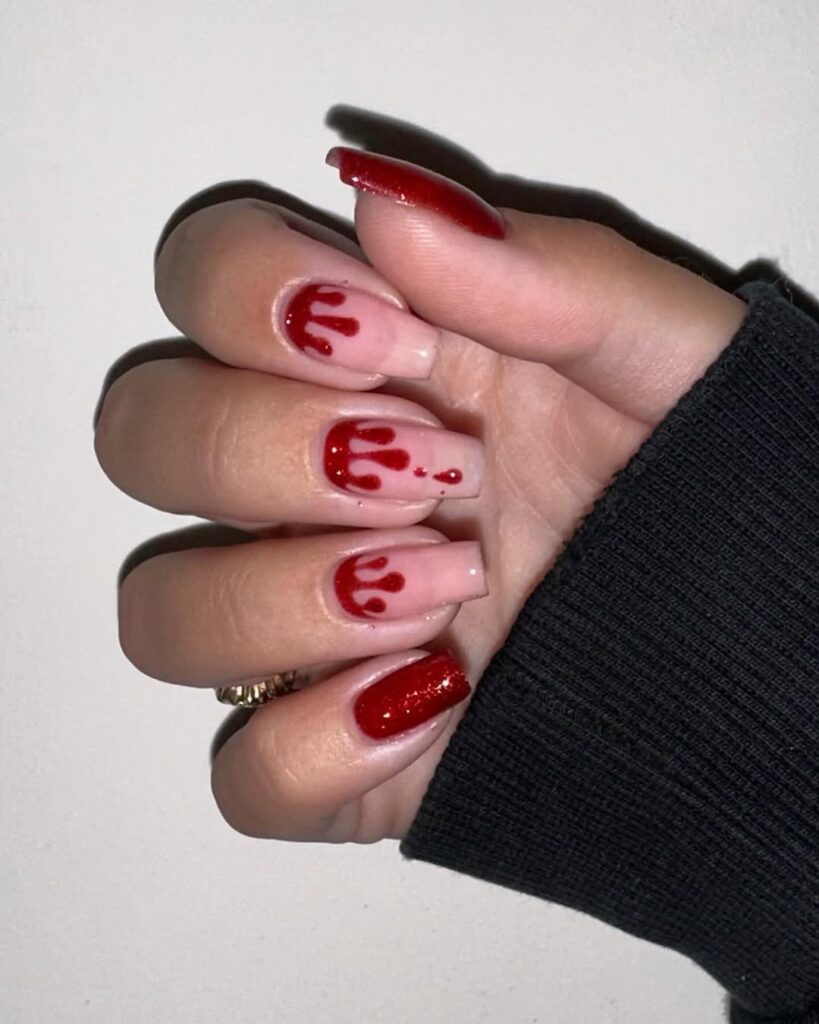 Blood Drip Nails