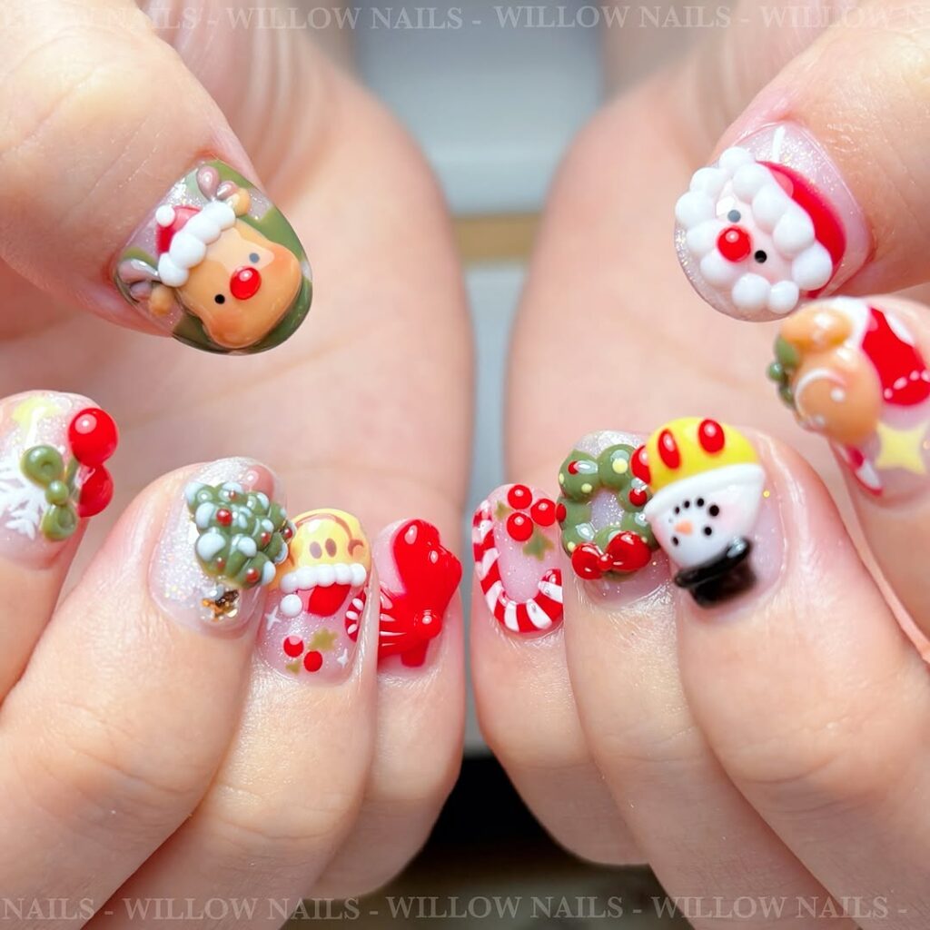 Santa Claus Nails