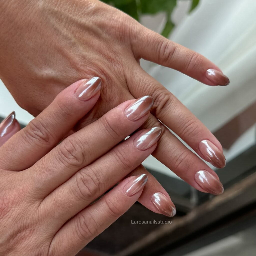 Caramel Ombré Nails