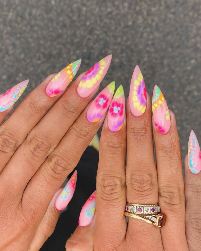 Tie-Dye Nails