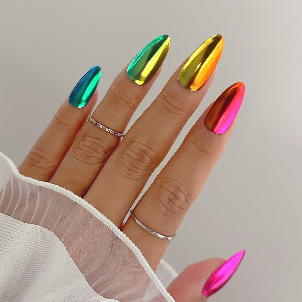 Rainbow Chrome Ombre