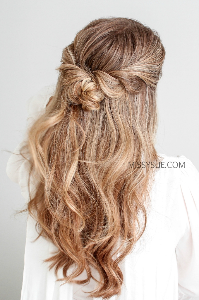 Half-Up, Half-Down with a Twist