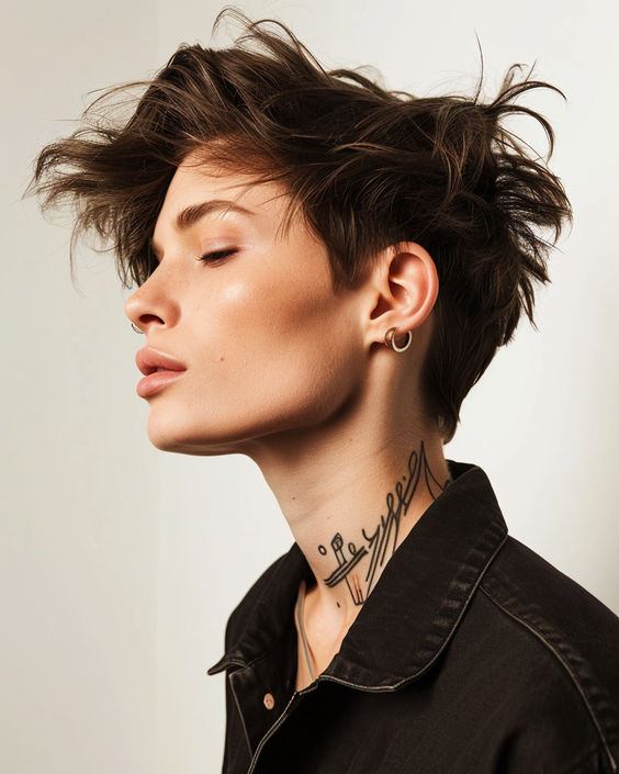Top 14 Messy Hairstyles for Busy Mornings 7 Tousled Pixie Cut